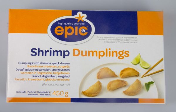 Shrimp dumplings, cutie de 450 de grame.